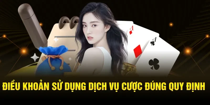 Điều khoản sử dụng dịch vụ cược đúng quy định